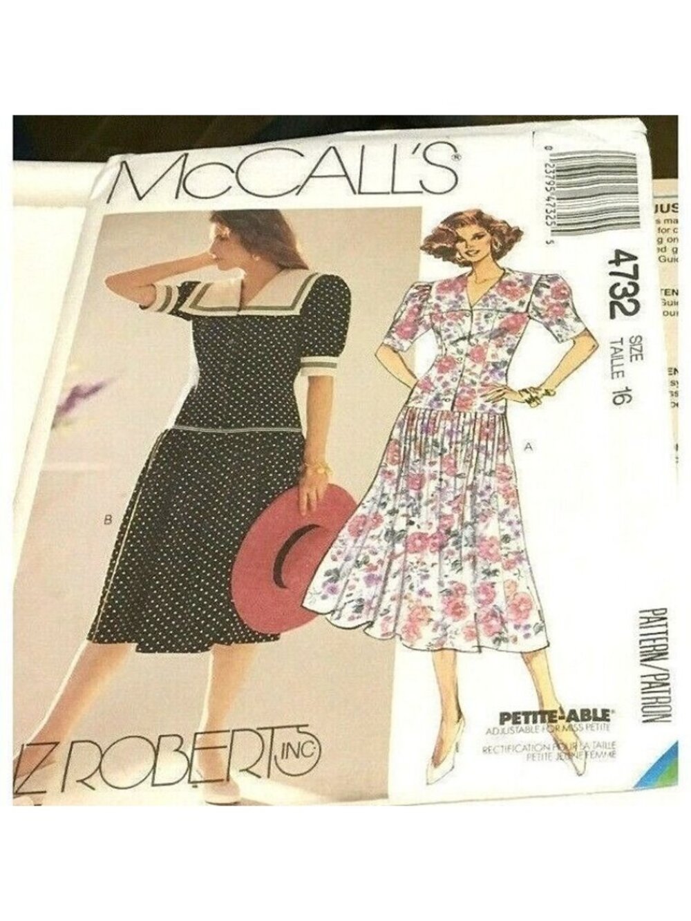 VTG Sewing Pattern McCalls 4732 Misses Dresses Work Evening Size 16 Uncut New